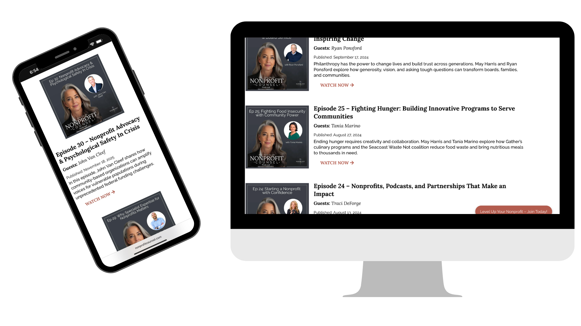 NonProfit Website samples